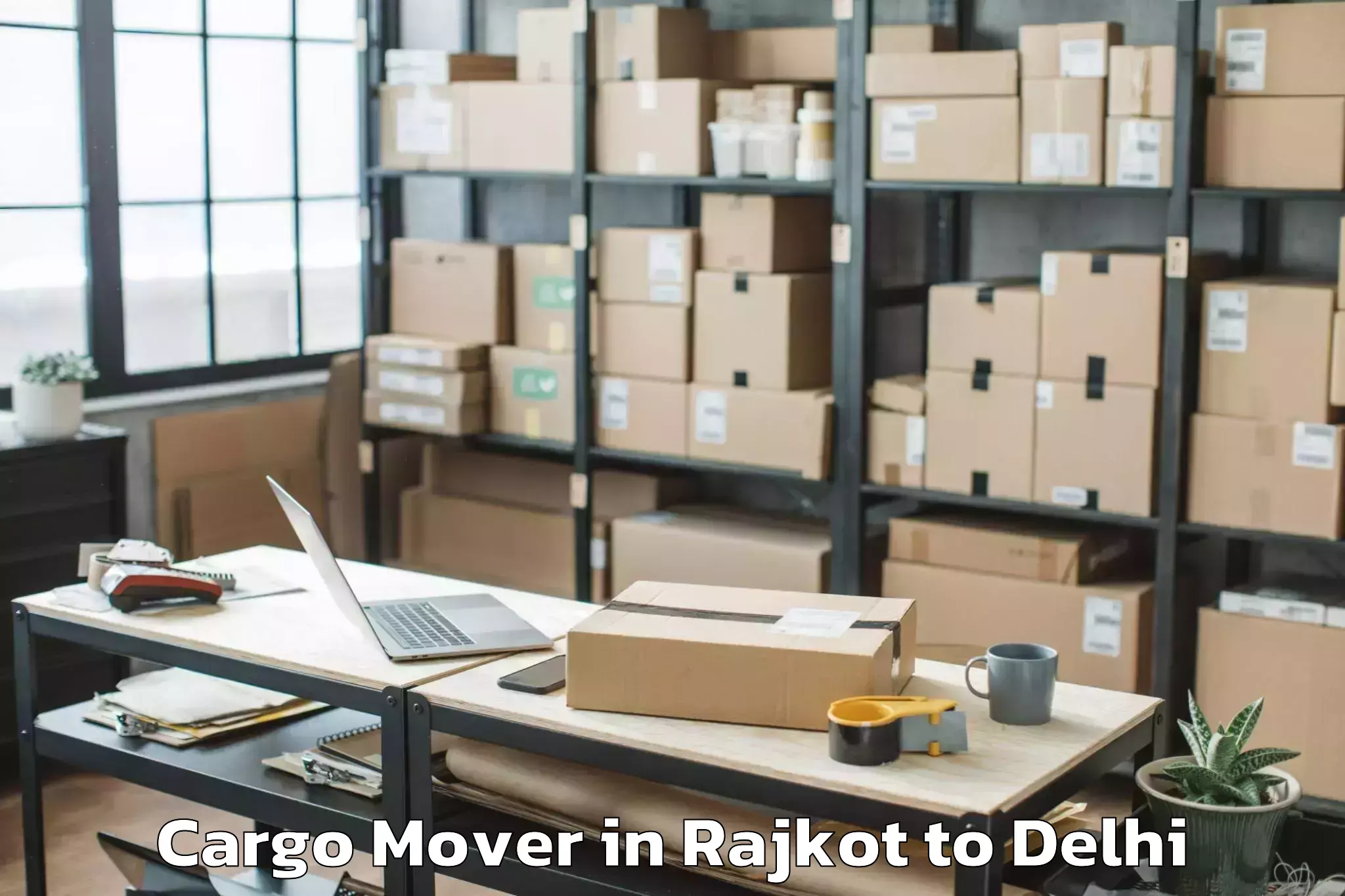 Easy Rajkot to Patel Nagar Cargo Mover Booking